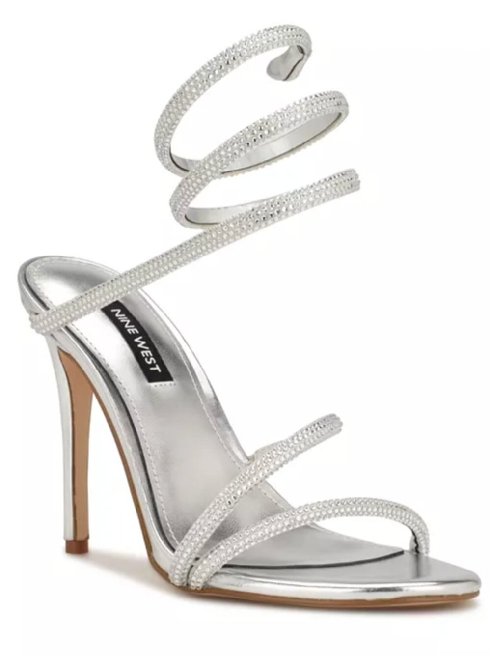 Nine West Women's Maskil Ankle Wrap Stiletto Dress Sandals
